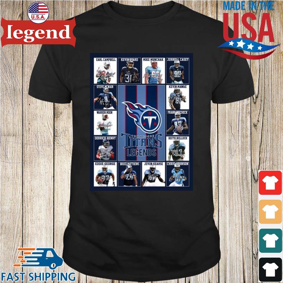 Tennessee Titans Legends Players Signatures 2023 T-shirt,Sweater, Hoodie,  And Long Sleeved, Ladies, Tank Top