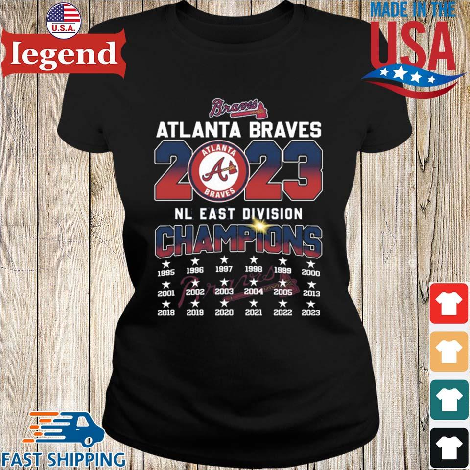 Nl East Division Champions Atlanta Braves 2023 1995 2023 T Shirt