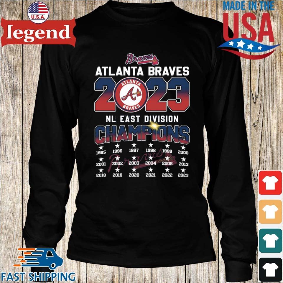 Official 1995 2023 NL East Division Champions Atlanta Braves Shirt