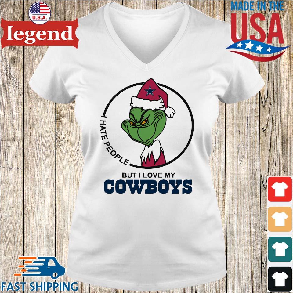 The Grinch I Hate People But I Love My Dallas Cowboys T-shirt,Sweater,  Hoodie, And Long Sleeved, Ladies, Tank Top