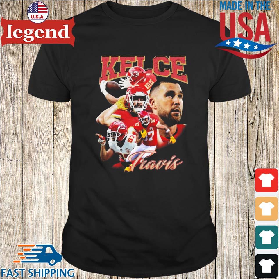 Best travis kelce shirt vintage retro classic Kansas city Chiefs - Limotees