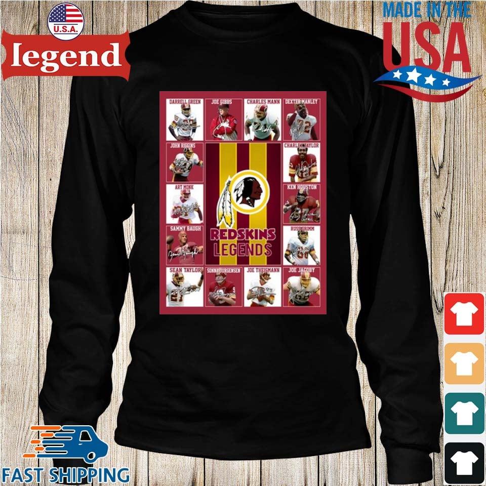 Washington Commanders Legends Players Signatures 2023 T-shirt