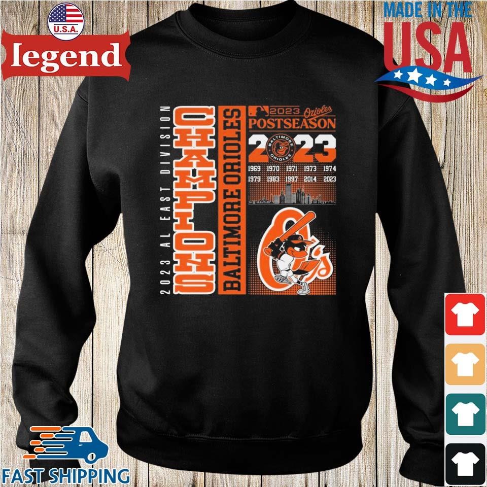 Baltimore Orioles AL East Division Champions 2023 Postseason Shirt, hoodie,  sweater, long sleeve and tank top