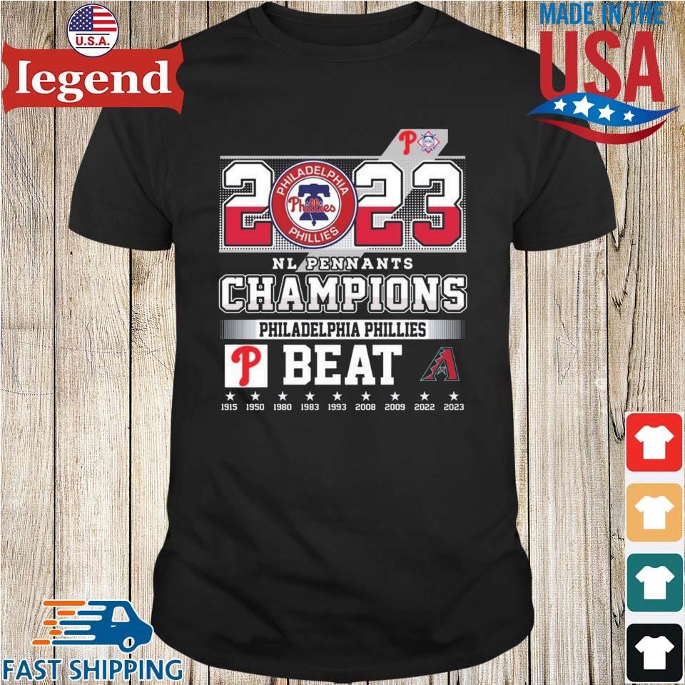 Back to back 2023 National League Champions Philadelphia Phillies 1915-2023  shirt - Ndtprint