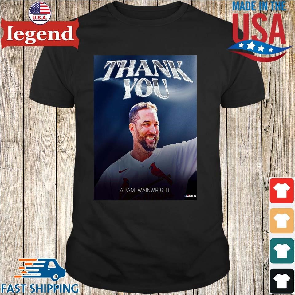 Congratulations On A Great Career And Thank You Adam Wainwright T-shirt,Sweater,  Hoodie, And Long Sleeved, Ladies, Tank Top