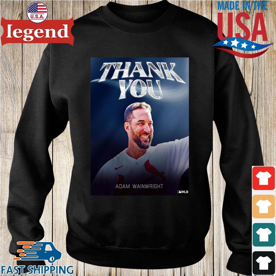 Congratulations On A Great Career And Thank You Adam Wainwright T-shirt,Sweater,  Hoodie, And Long Sleeved, Ladies, Tank Top