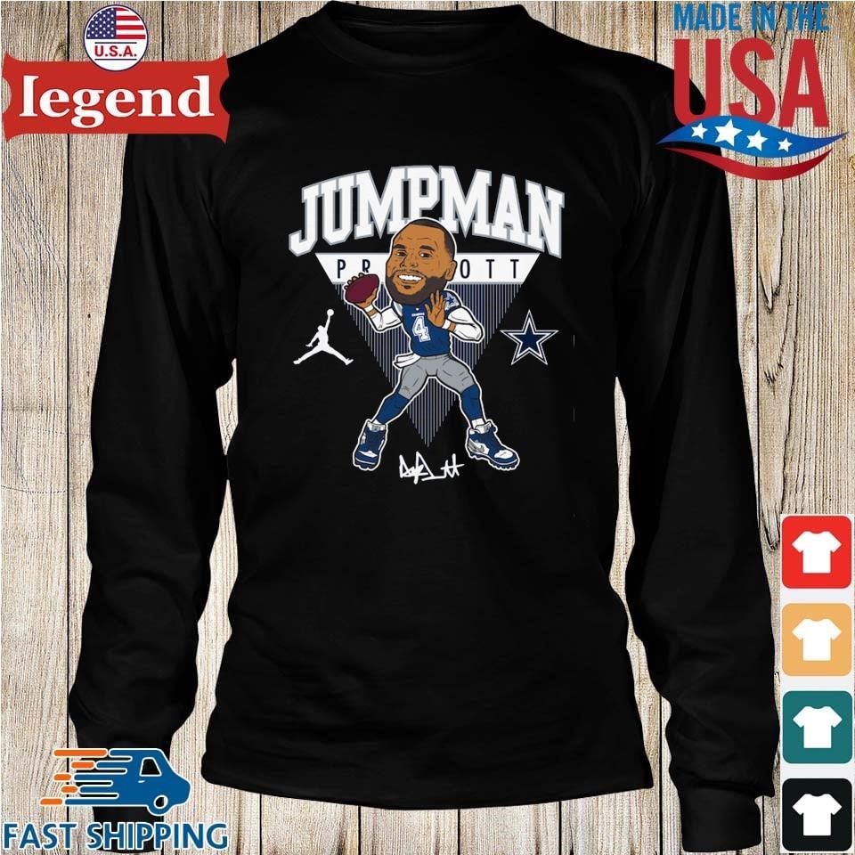 4dak Dak Prescott Jordan Hoodie Dude Perfect - Hebetee