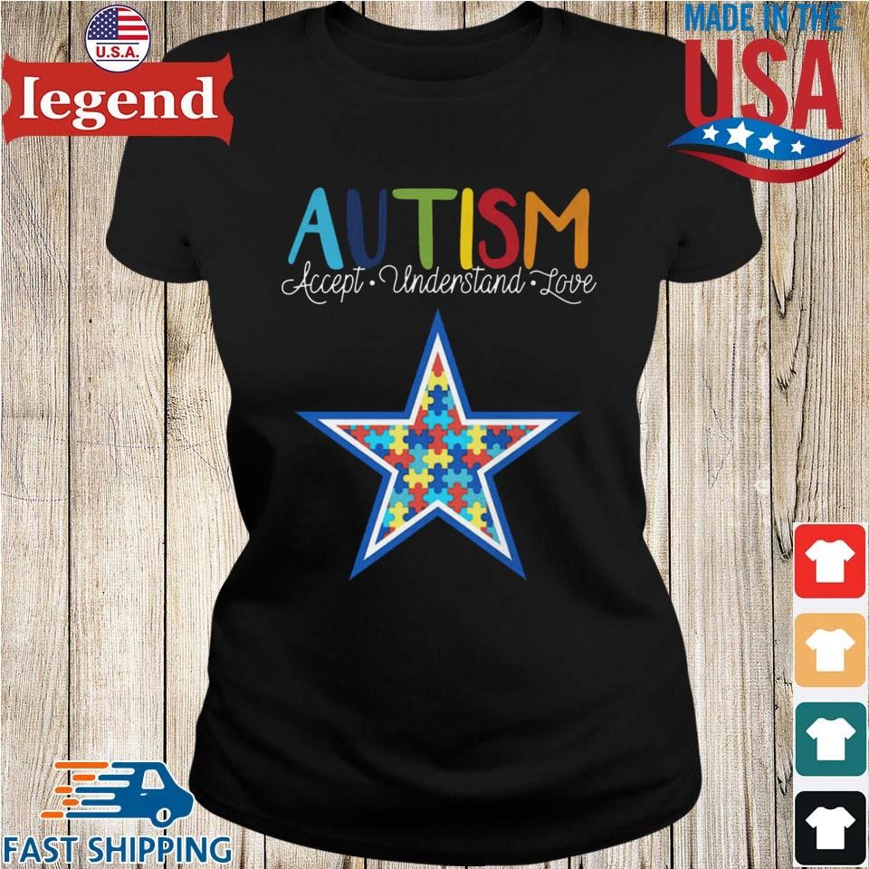 Dallas Cowboys NFL Special Autism Awareness Design Hoodie T Shirt - Growkoc