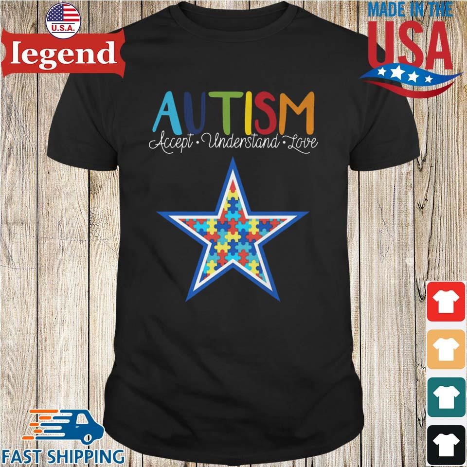 Dallas Cowboys NFL Autism Awareness Personalized Hoodie T Shirt - Growkoc