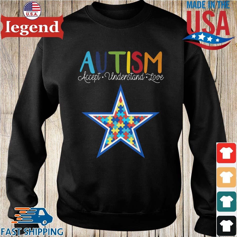 Dallas Cowboys Autism Accept Understand Love 2023 Shirt