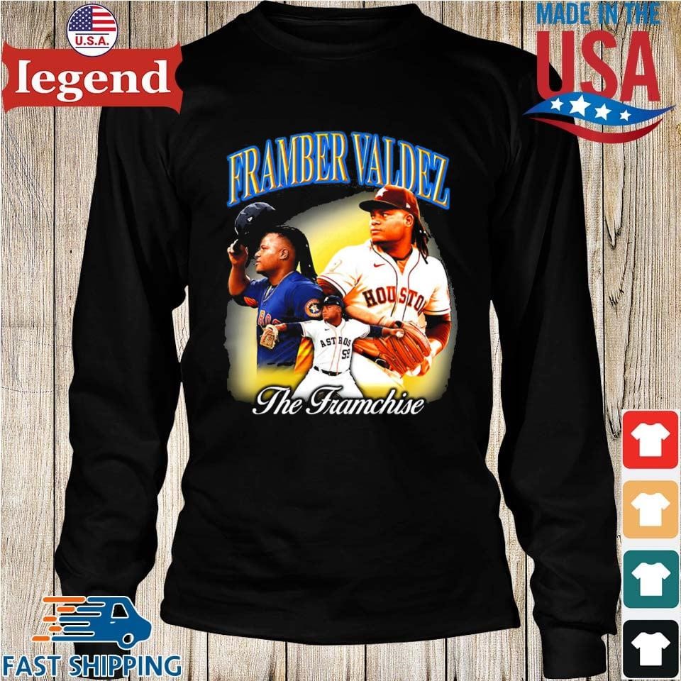 The Framber Valdez 2022 Quality Start Tourframber Valdezastros Baseball  Vneck Shirt