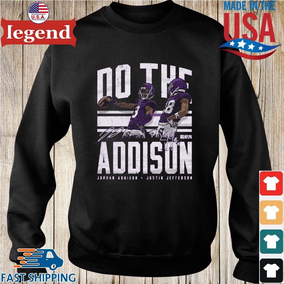 Jordan Addison Justin Jefferson Minnesota Do The Addison Signatures T-shirt,Sweater,  Hoodie, And Long Sleeved, Ladies, Tank Top