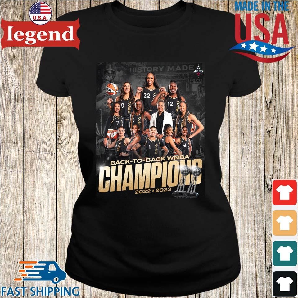 Original Las Vegas Aces Back To Back WNBA Champions 2022-2023 Shirt,  hoodie, sweater, long sleeve and tank top