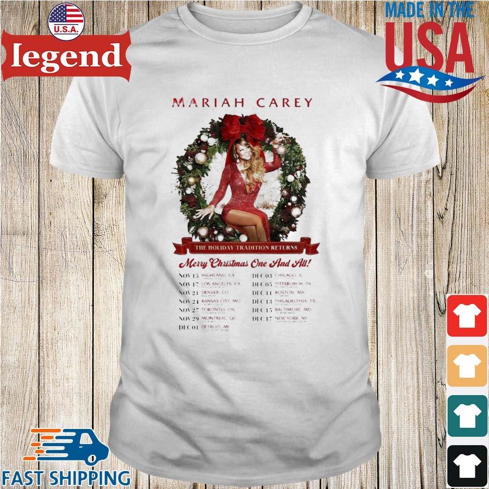 Mariah Carey Merry Christmas One And All Tour 2023 T-shirt