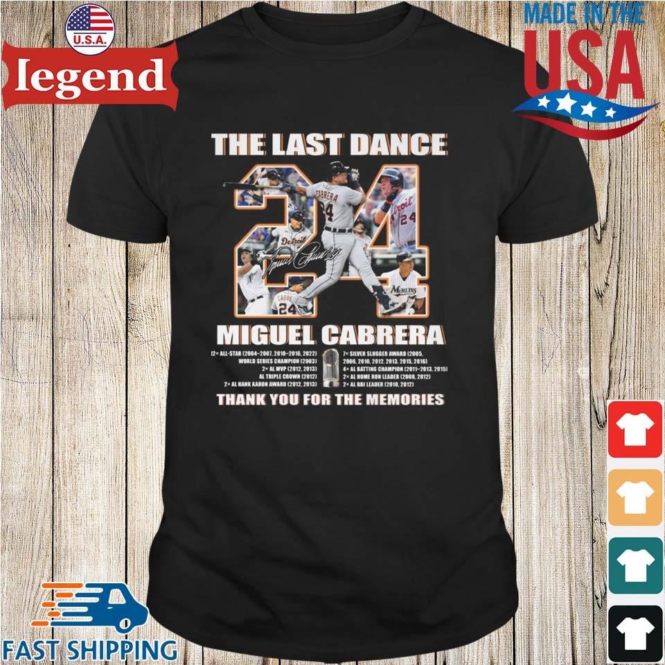 Miguel Cabrera The Last Dance Memories T Shirt, hoodie, sweater