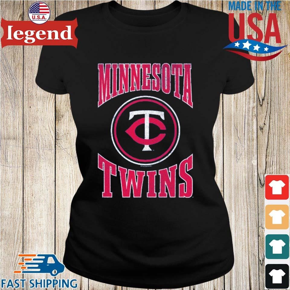 Minnesota Twins Express Women's Lace-Up V-Neck T-Shirt - White