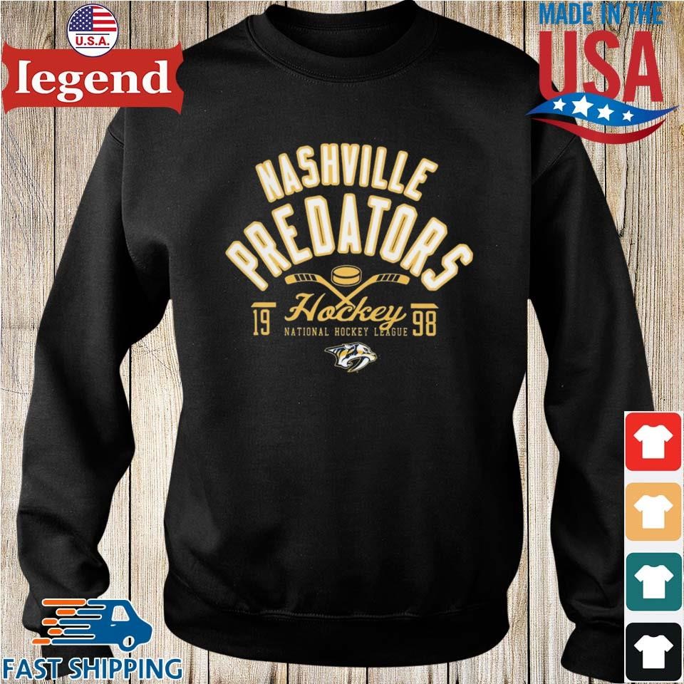 Nhl Nashville Predators Men's Charcoal Long Sleeve T-shirt - S : Target