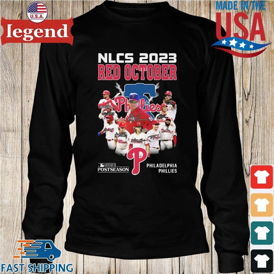 Philadelphia Phillies Nlcs Red October 2023 Shirt Ladies Tee