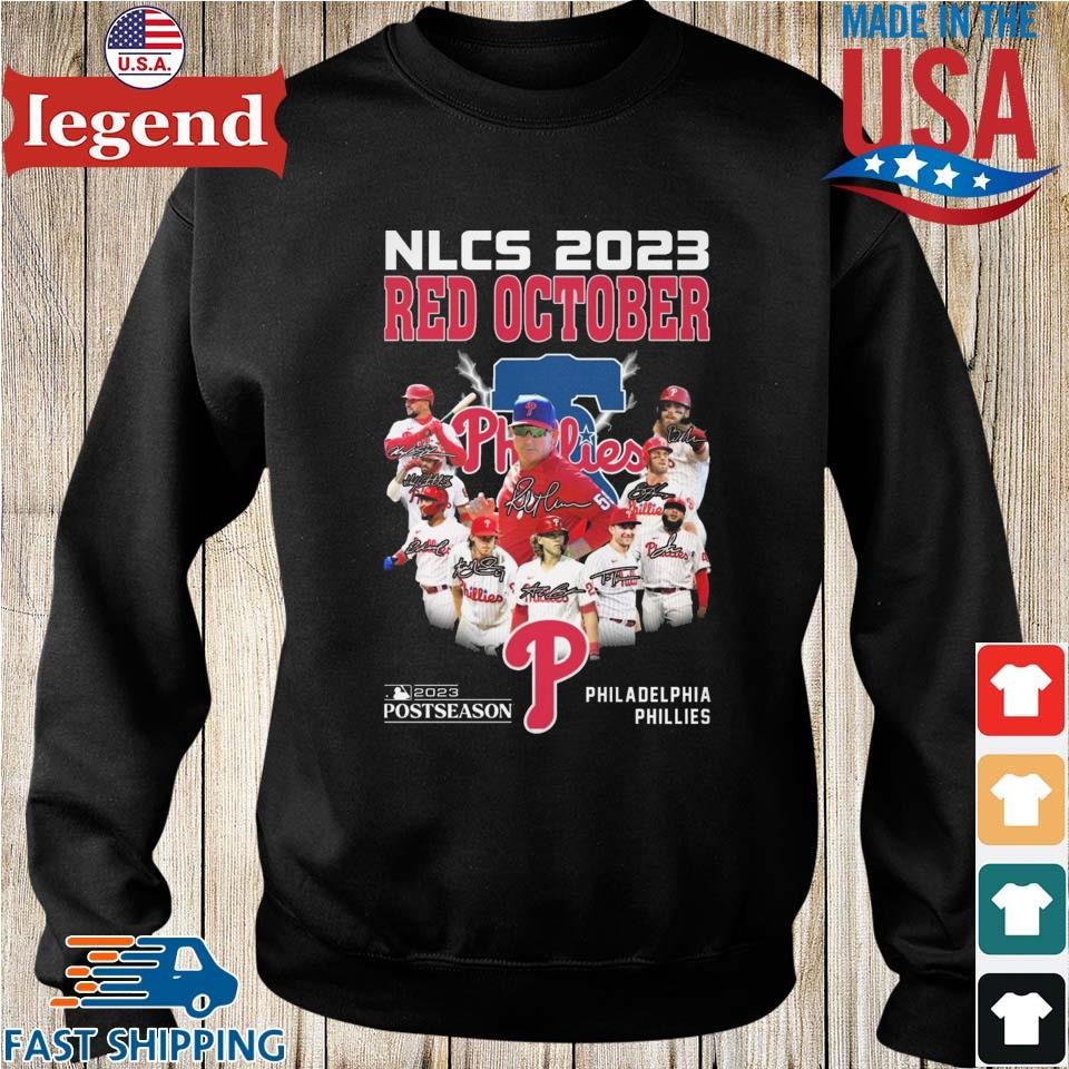 Philadelphia Phillies Nlcs Red October 2023 Shirt Ladies Tee