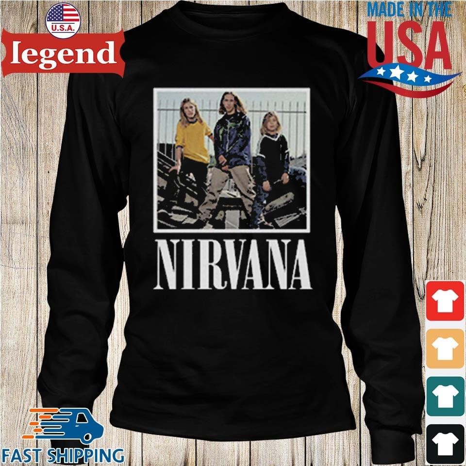 Nirvana t shirt outlet meme