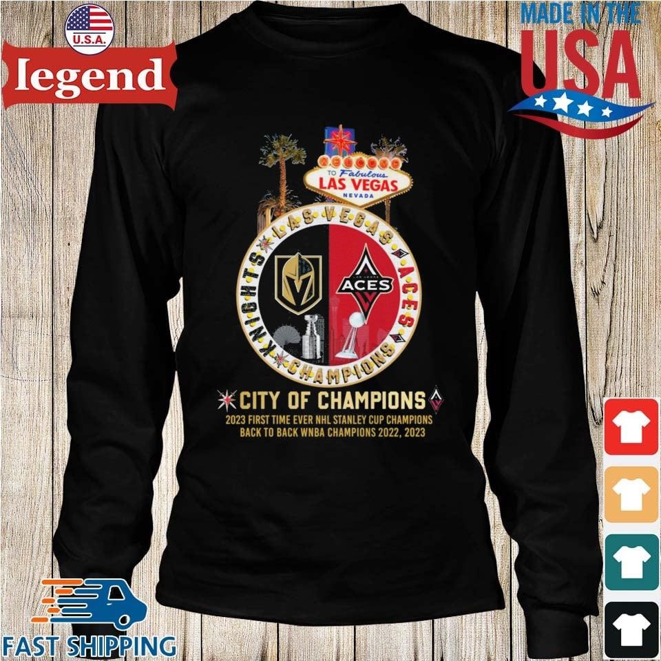 Las vegas city of champions stanley cup and wNBA champions shirt