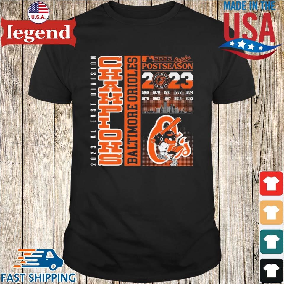 Orioles Al East Champions Shirt Official Baltimore Orioles 1969-2023 Al East  Division Champions shirt, hoodie, sweater, long sleeve and tank top