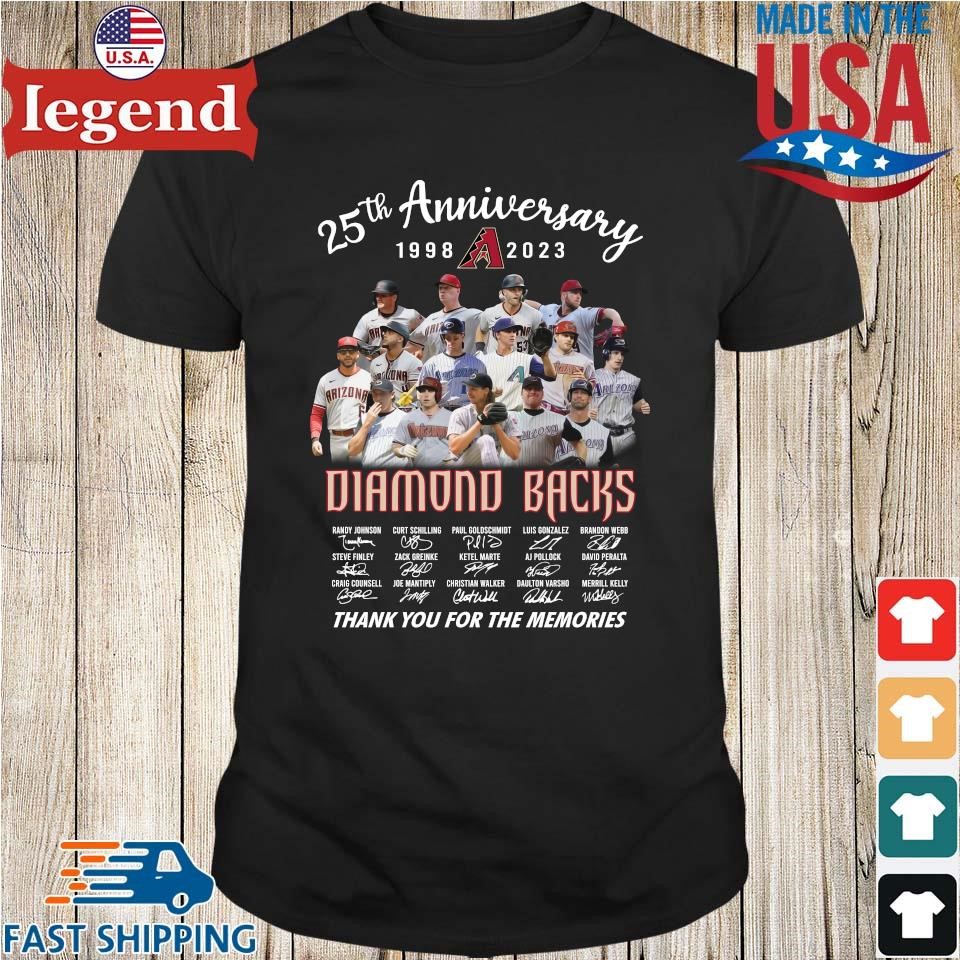 Original Arizona Diamondbacks 25th Anniversary 1998-2023 Thank You