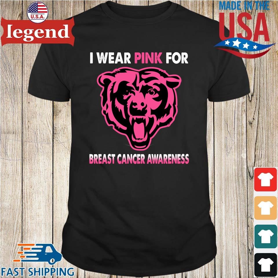 Chicago Bears I Wear Pink For Breast Cancer Awareness Shirt, hoodie,  sweater, long sleeve and tank top