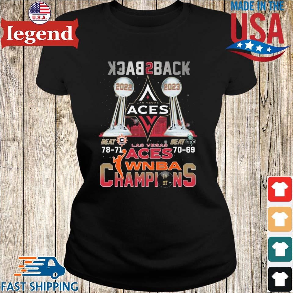 Las Vegas Aces Back 2 Back WNBA Champions 2022 2023 logo shirt, hoodie,  sweater, long sleeve and tank top