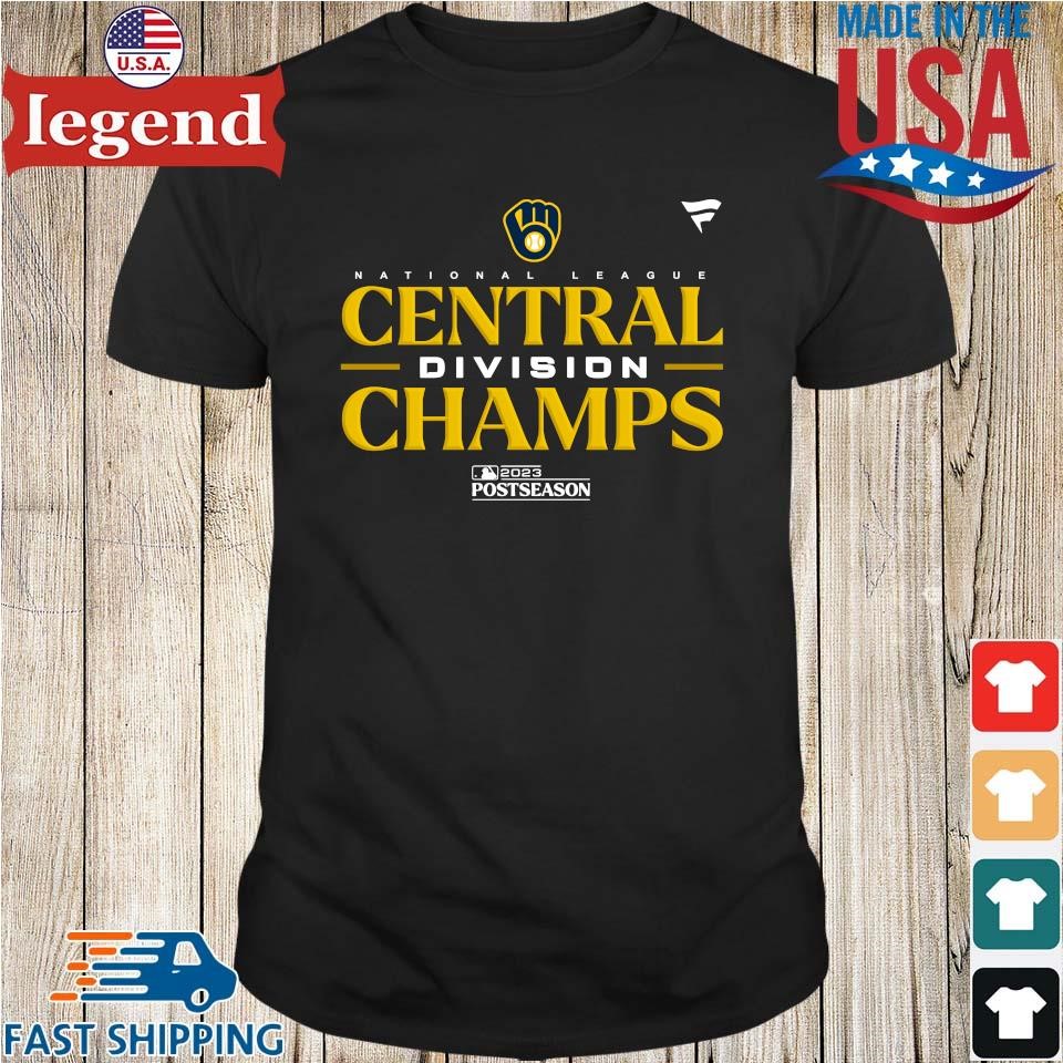 Milwaukee Brewers MLB 2023 Nl Central Division Champions Locker Room Tee  Shirt