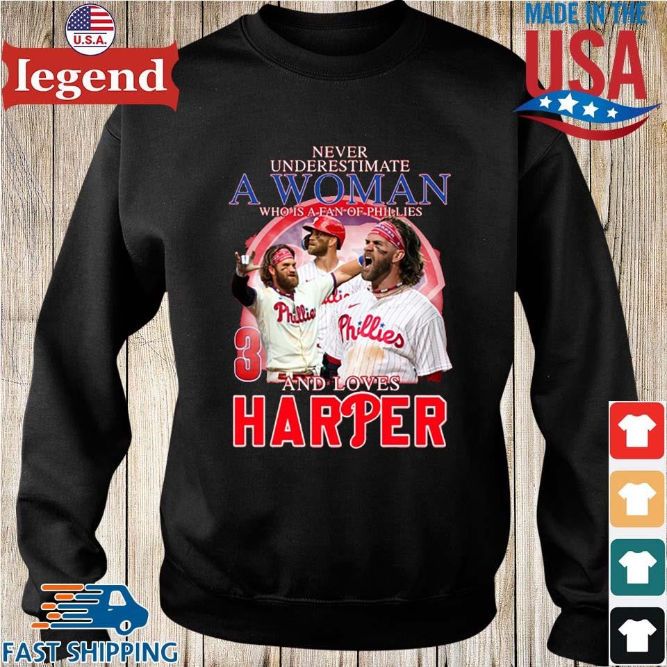 Official Never Underestimate A Woman Who Is A Fan Of Phillies And