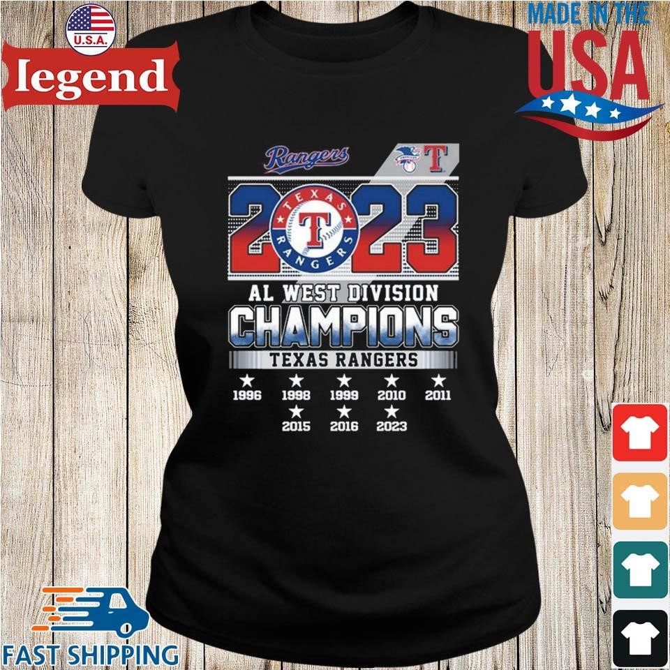 Official texas Rangers 1996-2023 American League West Division
