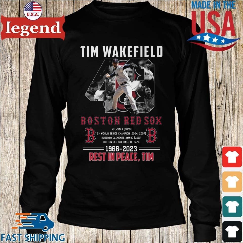 Tim Wakefield 2004 Boston Red Sox Home White World Series Jersey Men's  (S-3XL)