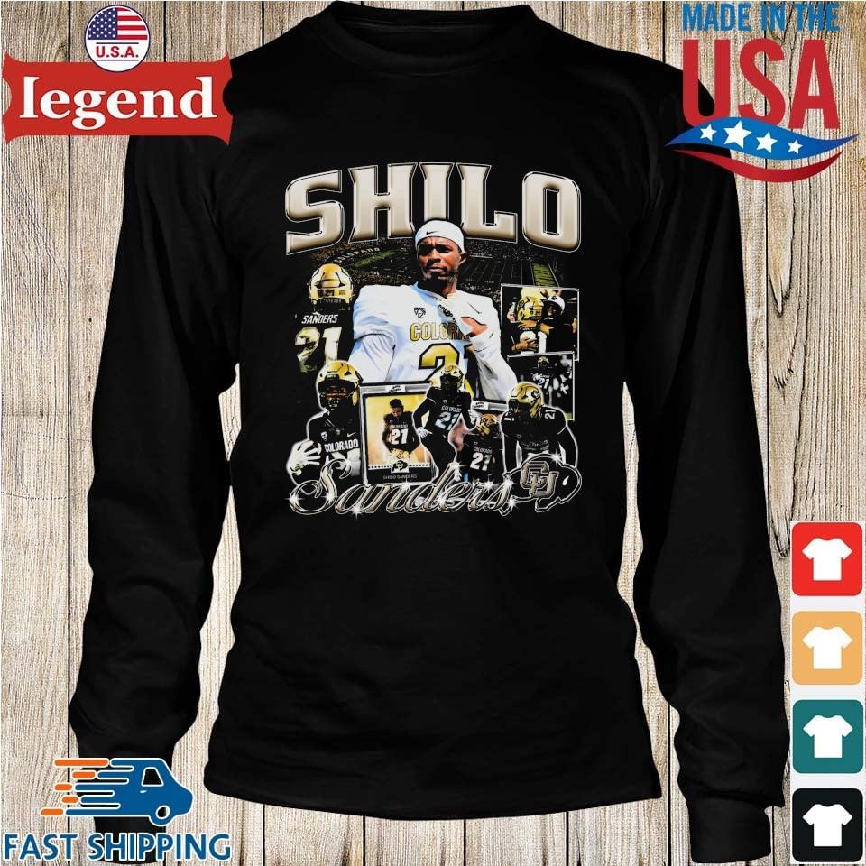 Men's Original Retro Brand Shilo Sanders Black Colorado Buffaloes