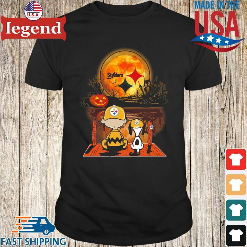 Snoopy See Moon Pittsburgh Steelers Shirt, Charlie Brown And