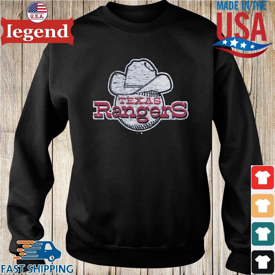 47 Men's Texas Rangers Royal Triple Down Franklin Long Sleeve T-Shirt