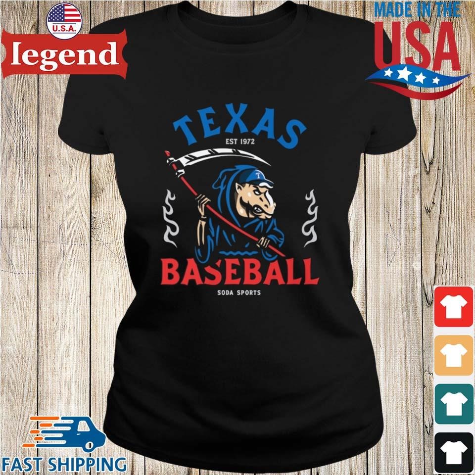 Original Texas Rangers Baseball Soda Sports Est 1972 Shirt, hoodie,  sweater, long sleeve and tank top