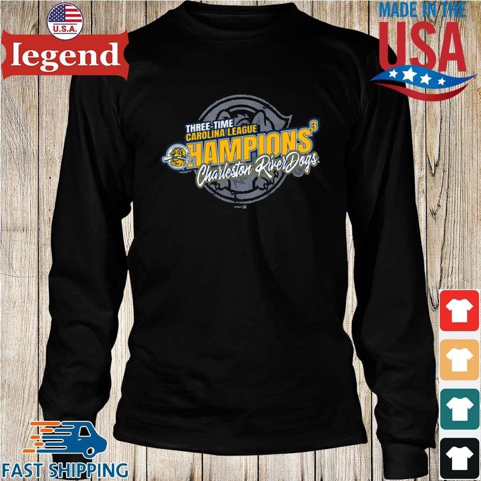 Charleston RiverDogs 2023 Carolina League Back to Back to Back Championship  shirt, hoodie, sweater, long sleeve and tank top