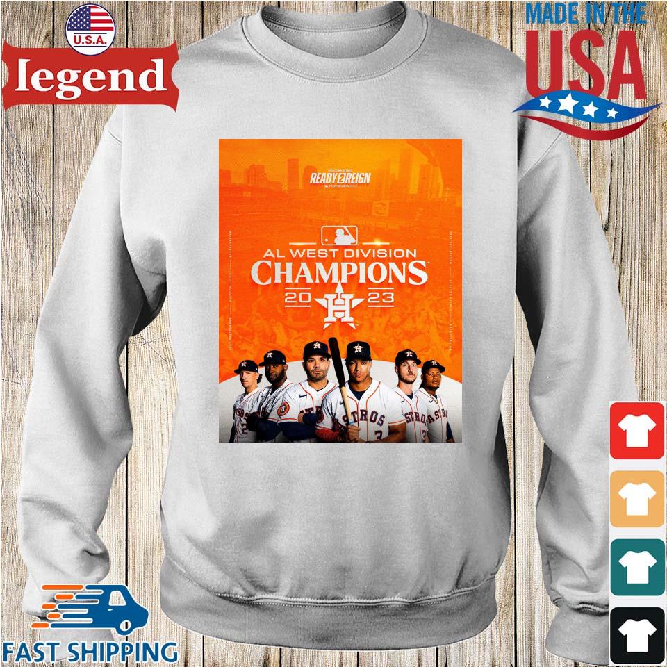 Congrats Houston Astros Champs Al West Division Champions 2023 Poster T- shirt,Sweater, Hoodie, And Long Sleeved, Ladies, Tank Top