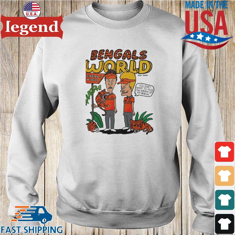 Official cincinnatI bengals homage beavis and butthead x bengals world  shirt, hoodie, sweater, long sleeve and tank top