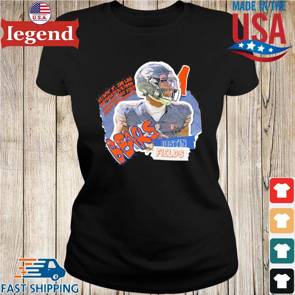 Justin Fields Chicago Bears T-Shirts, Bears T-Shirts