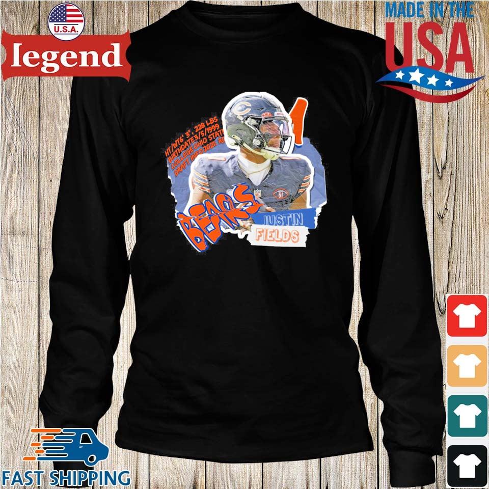 Justin Fields Chicago Bears T-Shirts, Bears T-Shirts