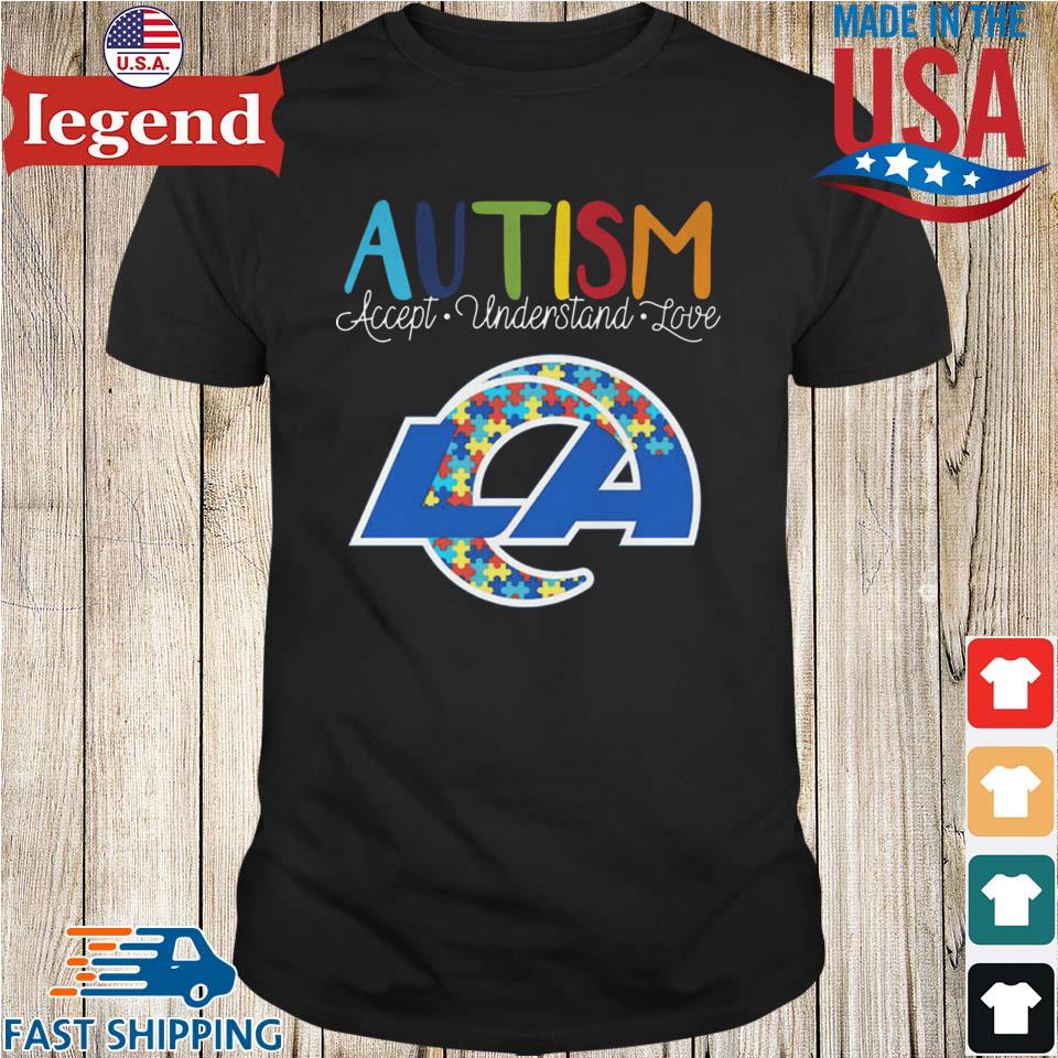 Los Angeles Rams Nfl Autism Awareness Accept Understand Love Shirt -  Shibtee Clothing