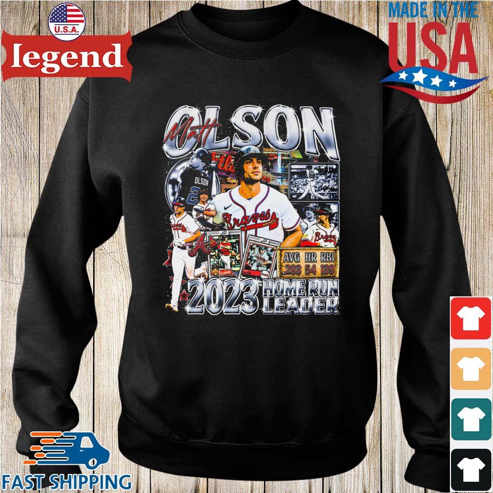 Matt Olson 2023 Home Run Leader Atlanta Braves Vintage 2023  T-shirt,Sweater, Hoodie, And Long Sleeved, Ladies, Tank Top