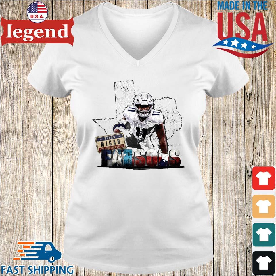 Micah Parsons Dallas Flag Signature T-shirt,Sweater, Hoodie, And