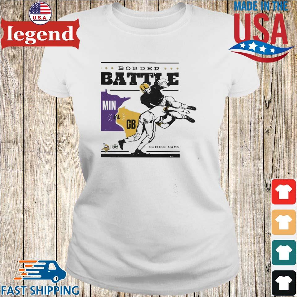 Minnesota Vikings vs. Green Bay Packers Border Battle Since 1961 Shirt,  hoodie, sweater, long sleeve and tank top