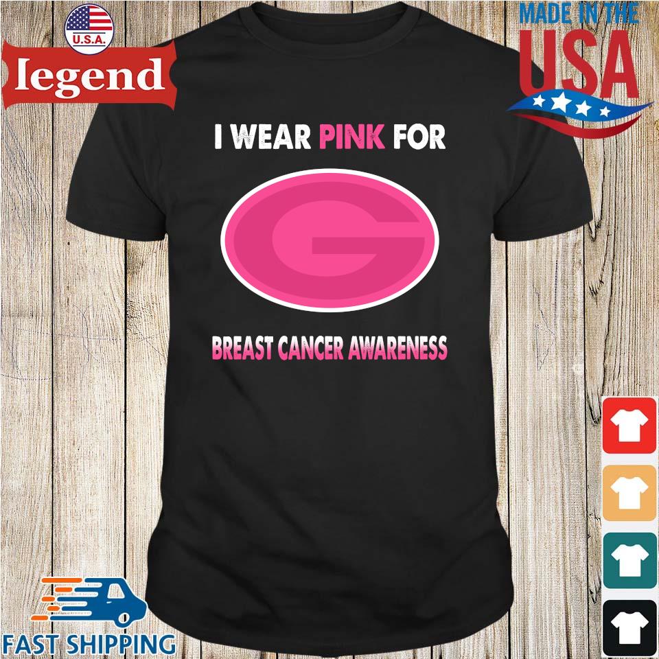 Nike Green Bay Packers Women's Breast Cancer Awareness Crucial Catch Raglan  T-Shirt - White/Pink