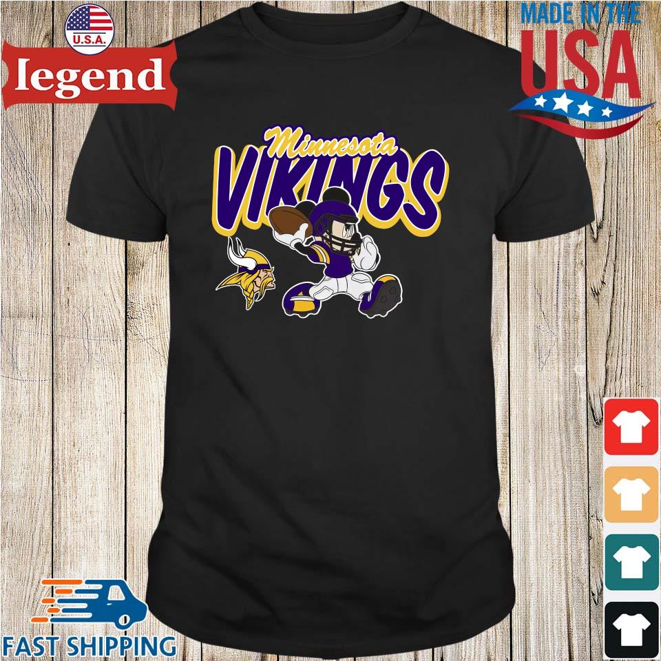 I Love The Vikings Mickey Mouse Minnesota Vikings Unisex Jersey Tee 