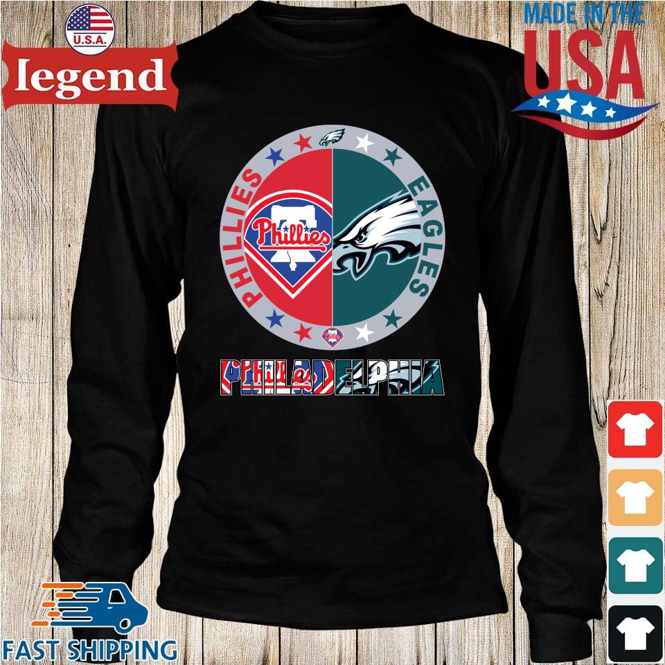 Philadelphia Eagles Vintage Sweatshirt Phillies Tshirt - Happy