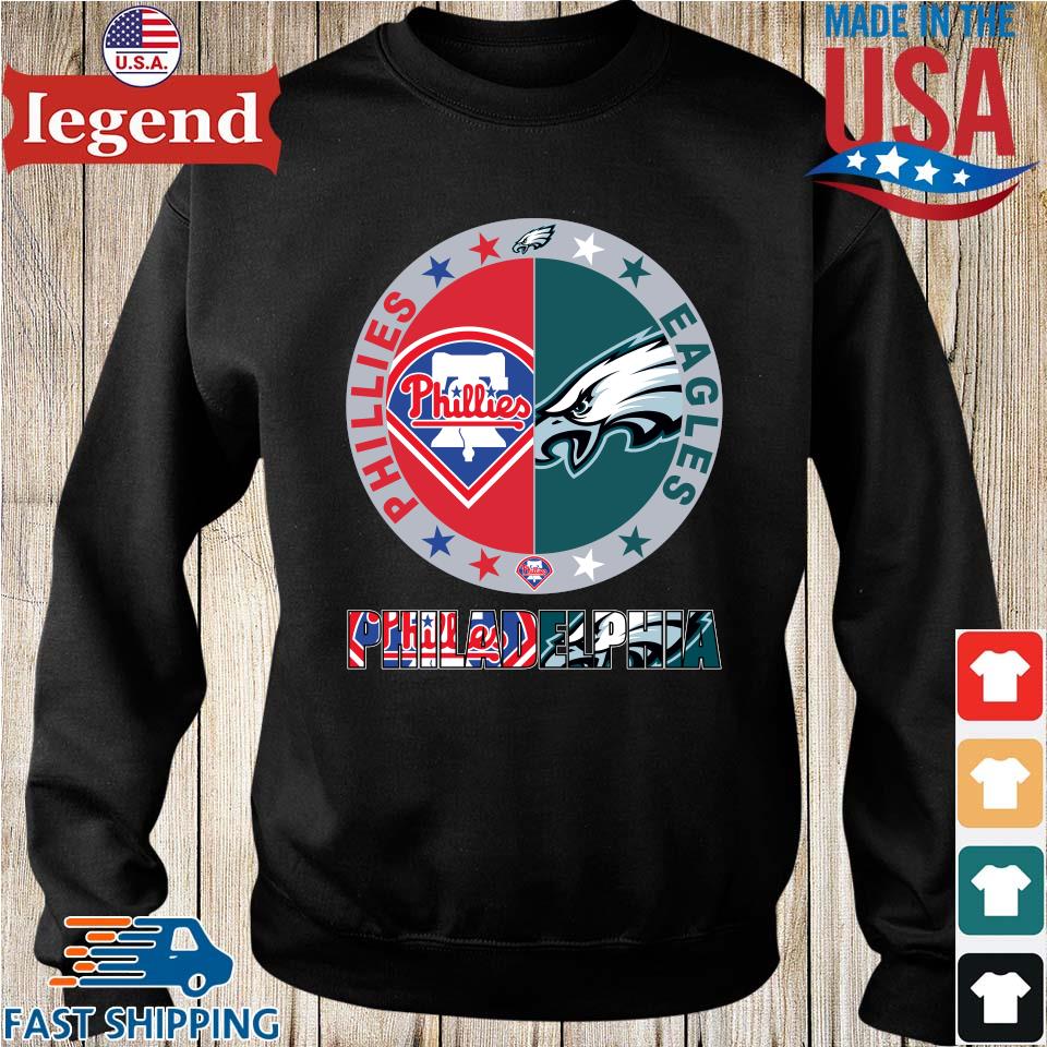 Official Logo Philadelphia sports team philadelphia phillies and  philadelphia eagles shirt, hoodie, sweater, long sleeve and tank top